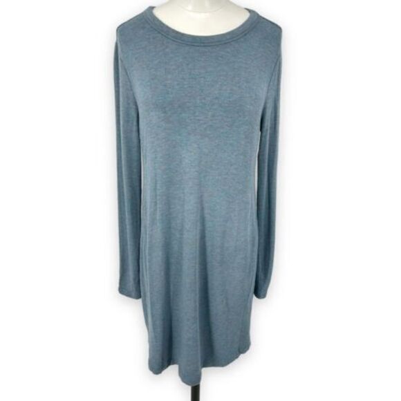 Lou & Grey blue knit dress soft comfy size medium - Picture 1 of 11